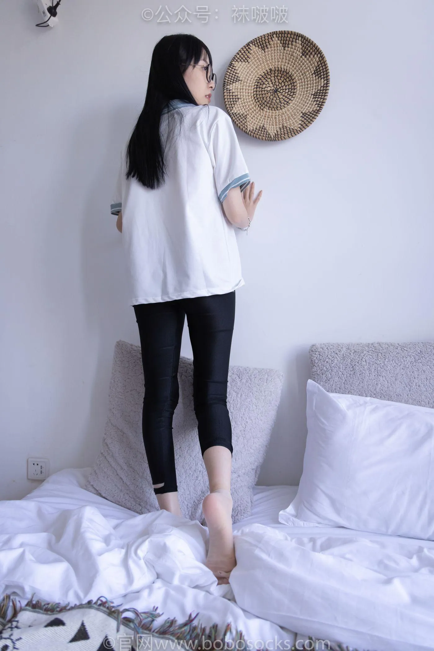 [BoBoSocks袜啵啵]NO.044 稚予-贝壳头、匡威帆布鞋、短肉丝 [154P]插图5